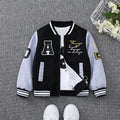 Spring Autumn Children Jacket for 4-10yrs Boys Girls Occidental Style Letter Striped Baseball Uniform Fashion Girl Boy Kid Coat