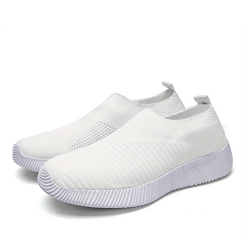 2024 New Fashion Sneakers For Women Casual Shoes Comfortable Soft Sneakers Women Slip On Sock Shoes For Women Ladies Flat Shoes