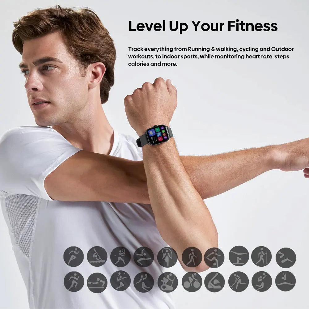 Zeblaze Btalk PRO Voice Calling Smart Watch 1.91'' HD Display Heart Rate SpO2 & Stress Monitor Multiple Sports Modes Smartwatch