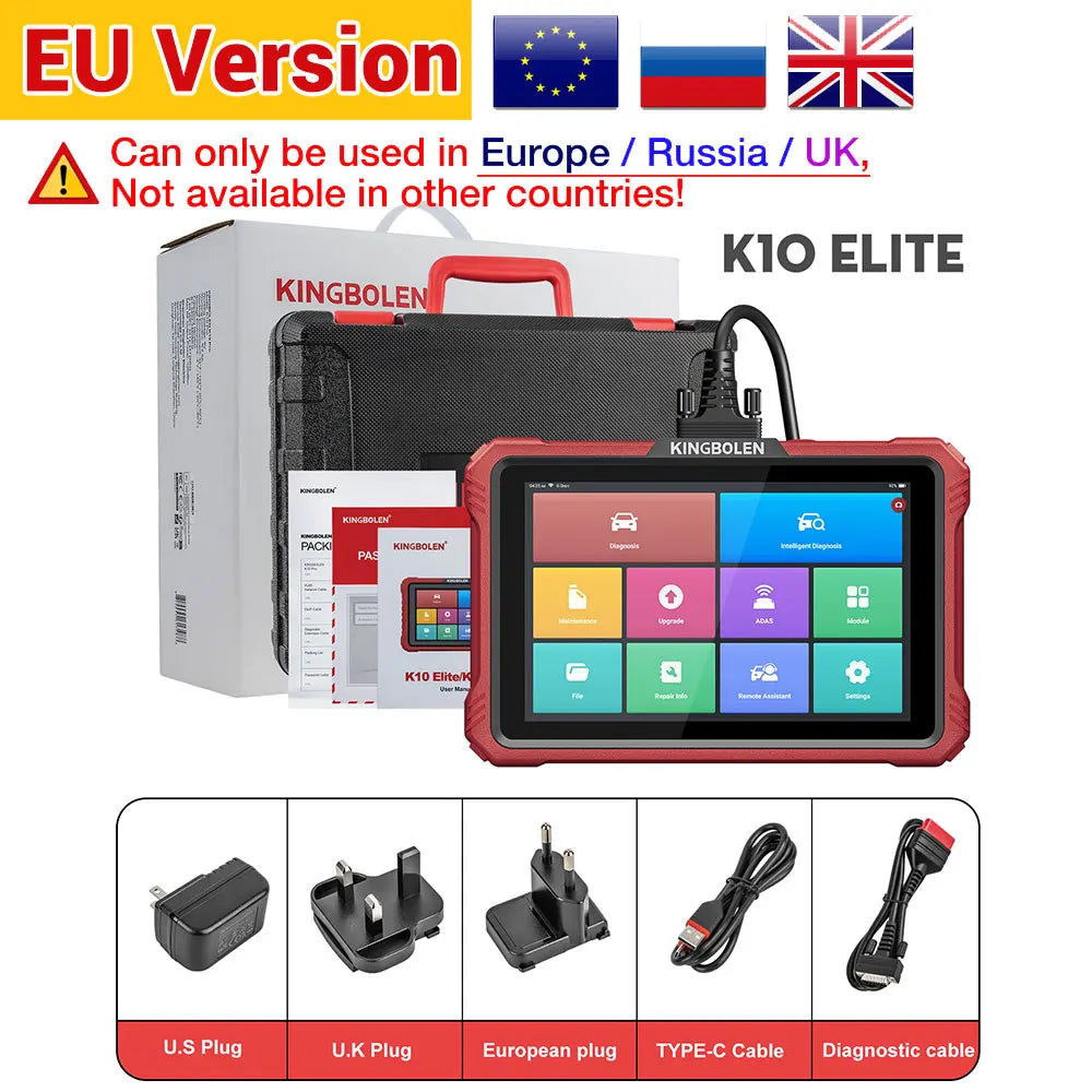 KINGBOLEN K10 ELITE Diagnostic Scanner 40+ Resets Auto Scan
