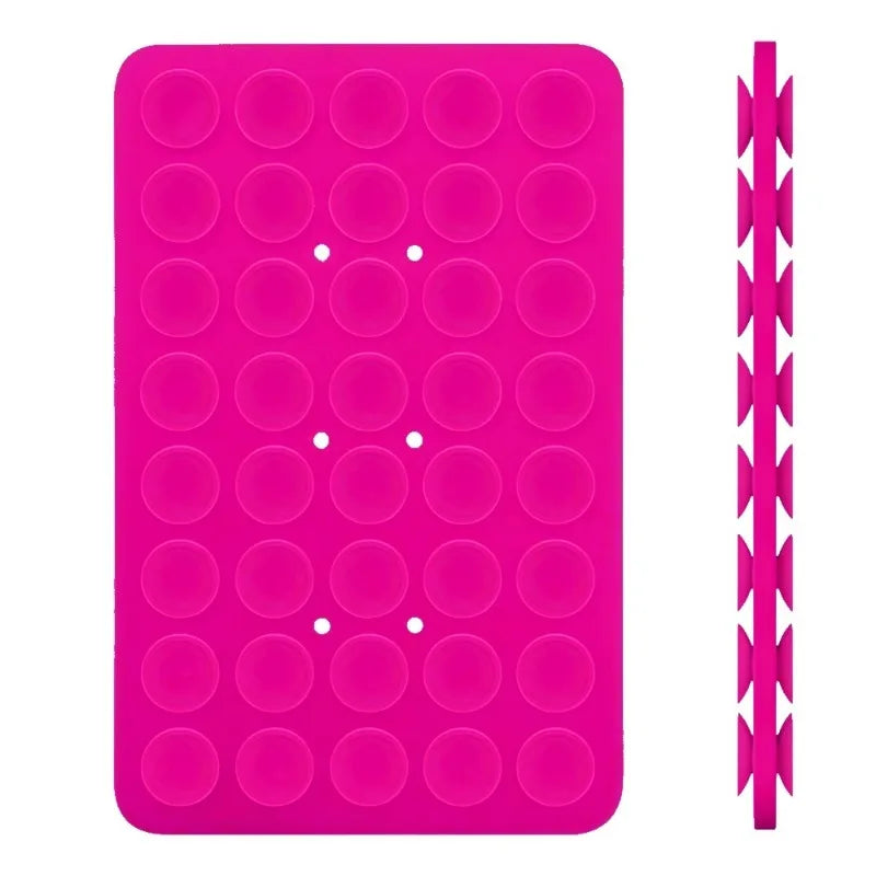 Double Side Silicone Suction Pad for Mobile Phone Fixture Suction Cup Adhesive Silicone Rubber Sucker Pad for Fixed Pad