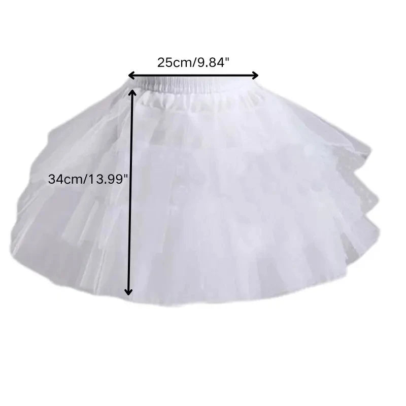 Women Elastic High Waist Ballet Sweet  Tutu Skirt Satin Bowknot Mesh Tulle Fluffy Petticoat Dress Underskirt