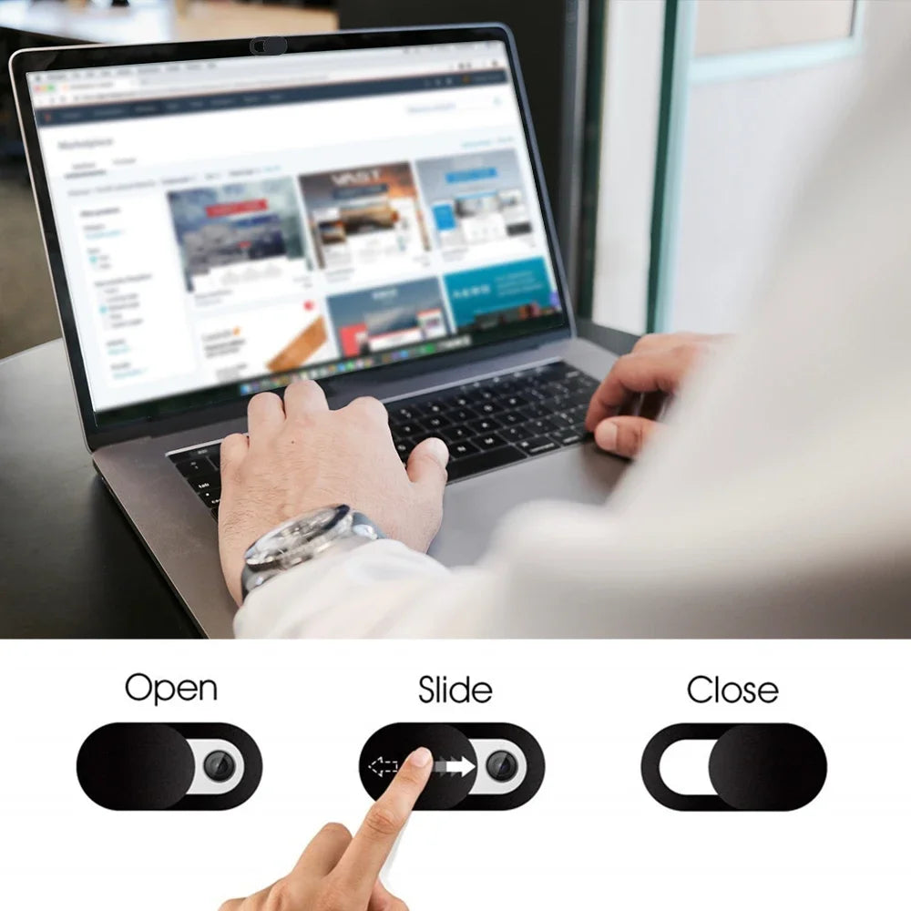1-20Pcs Ultra-Thin Laptop Webcam Cover Self-adhesive Lens Protector For iPad Tablet PWeb Mobile Phone Lenses Privacy Sticker