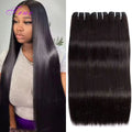 Indian Human Hair Bundles Bone Straight 26 28 30 inch Virgin Human Hair 3 4 Bundles Women Sew In Quick Weave Raw Hair Extensions