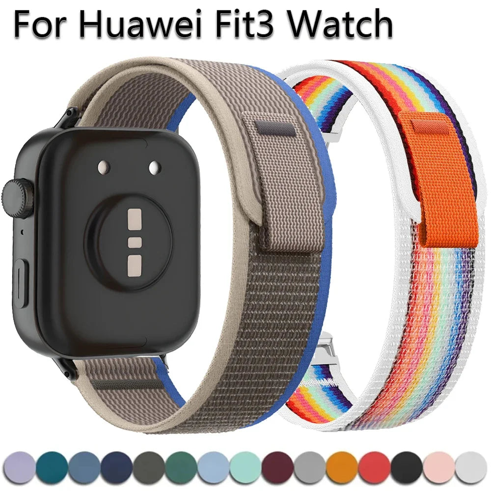 Nylon Trail Loop Band For Huawei Watch Fit 4/4Pro Strap Bracelet Watchband For Huawei Watch Fit 3 2 Smartwatch Elastic Correas