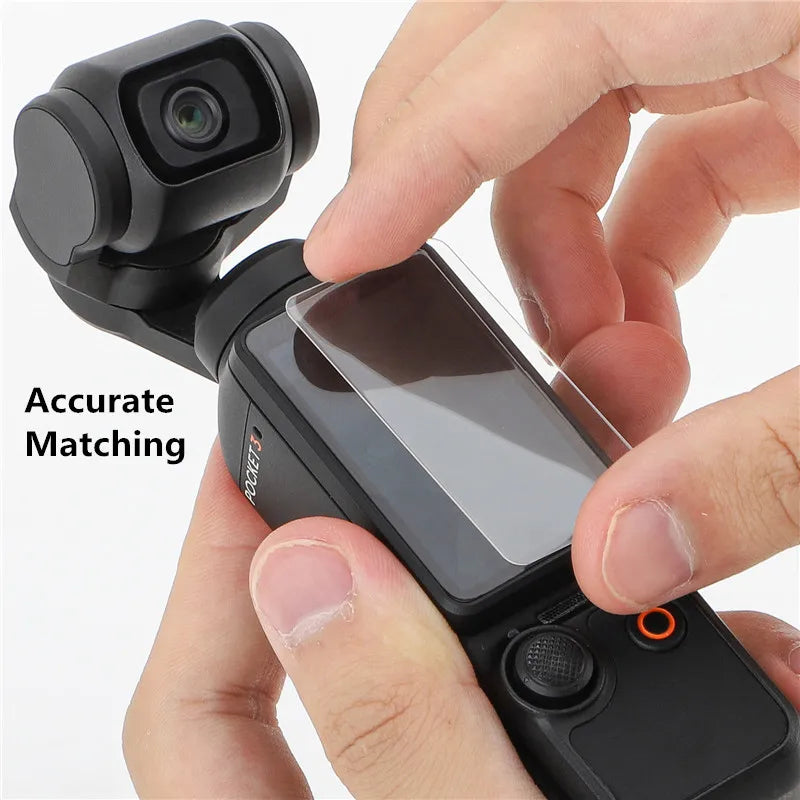 For DJI Osmo Pocket 4 3 Screen Protector Lens Protector Accessories with Tempered Glass LCD Display Film Scratch Resistant