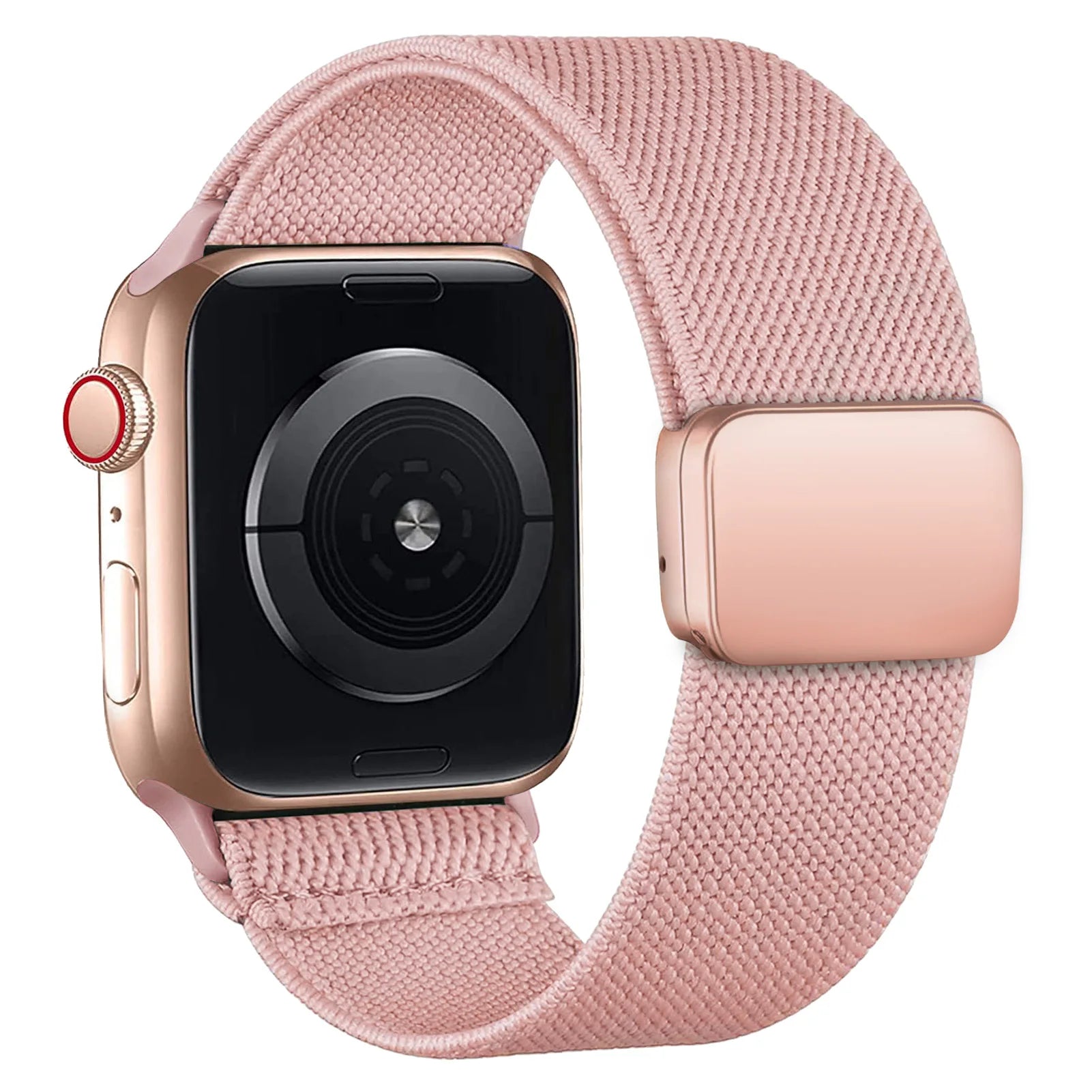 Magnetic Loop For Apple Watch Band 40mm 44mm 45mm 49mm 41mm 38mm Nylon sport bracelet iwatch ultra 3 2 Series 11 10 9 8 se strap
