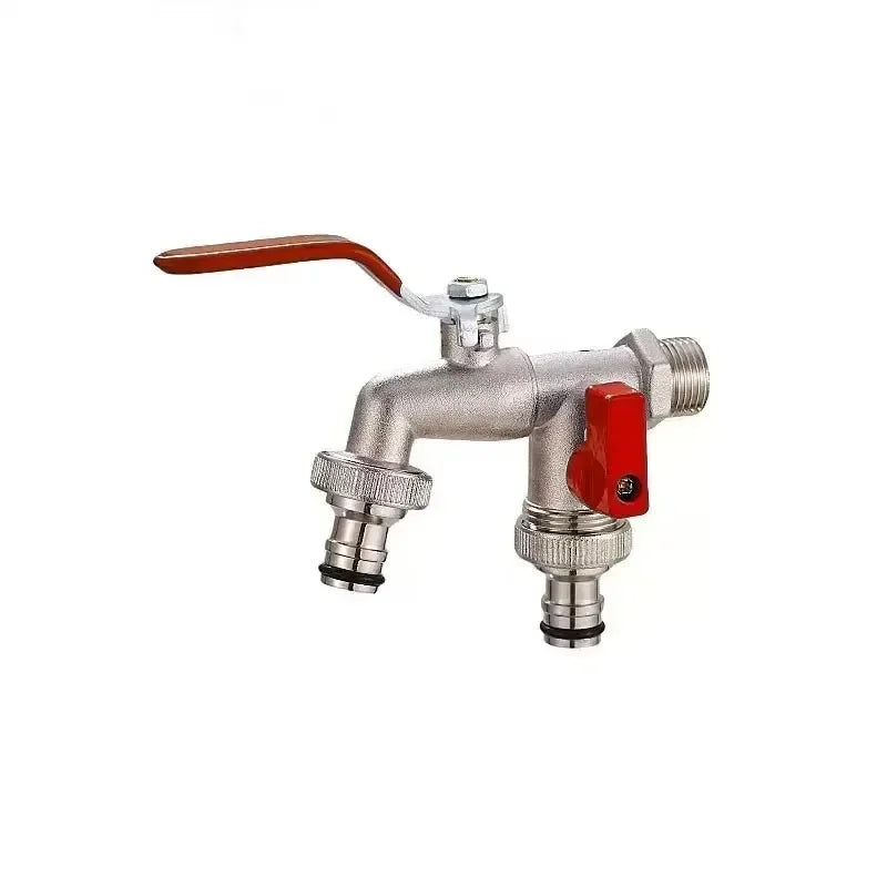 Gardening Tools Zinc Alloy Faucet 12 Inch Internal And External Threads Lever Handle For Easy Switching Water Supply Faucet Ball