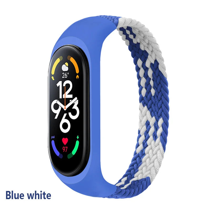 Bracelet for Xiaomi Mi band 6 7 Strap Nylon Braided solo loop pulseira bracelet Miband5 Wristband belt Mi band 5 4 3 6 correa