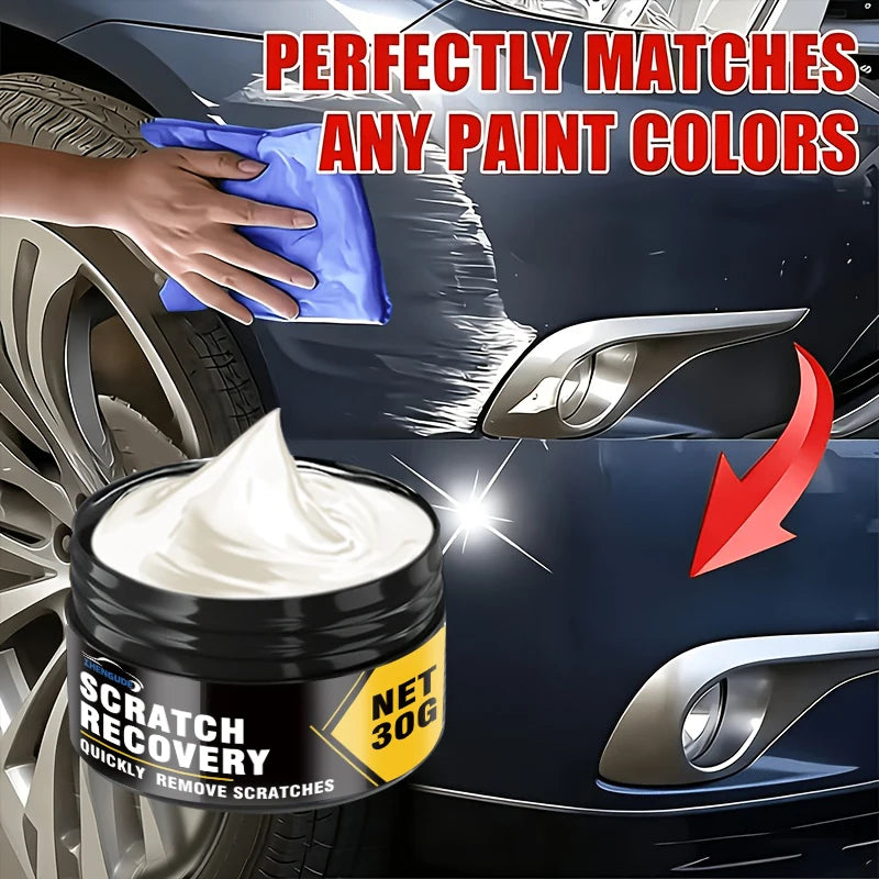 Easily Remove Small Surface Imperfections from Cars. Apply the Scratch Repair Paste to the Car Body to Restore Deep and Shallow Scratches Without Damaging the Original Paint Surface, Making It Ideal for Repairing Small Paint