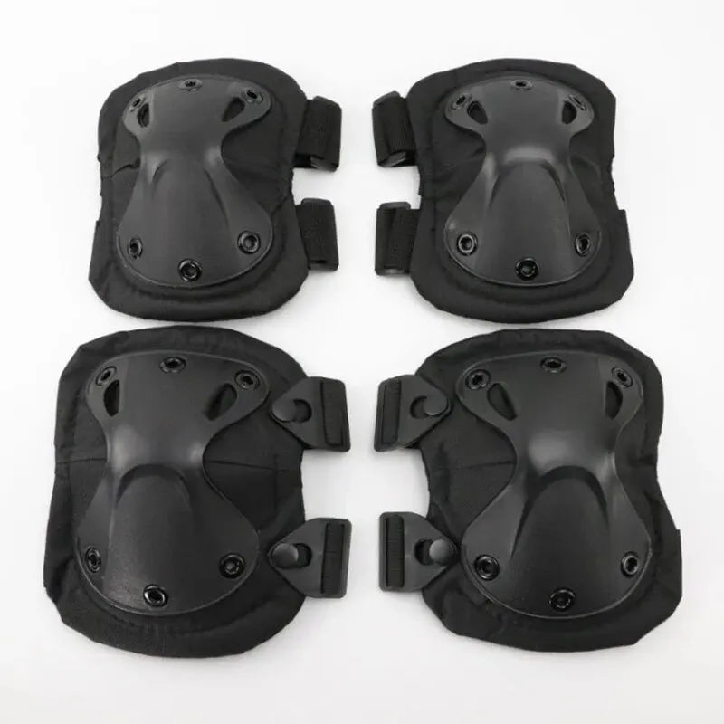 Outdoor Tactical Protective Gear Set Of 4 Knee Pads Elbow Pads For Outdoor Cycling Mountaineering And Hiking Protection Sports