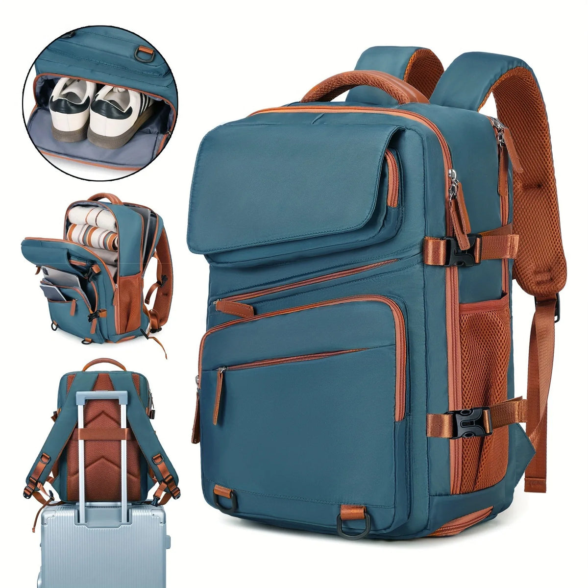 Business Backpack for Men and Women, Large Capacity Expandable Backpack, Computer Backpack, Backpack, Travel Bag