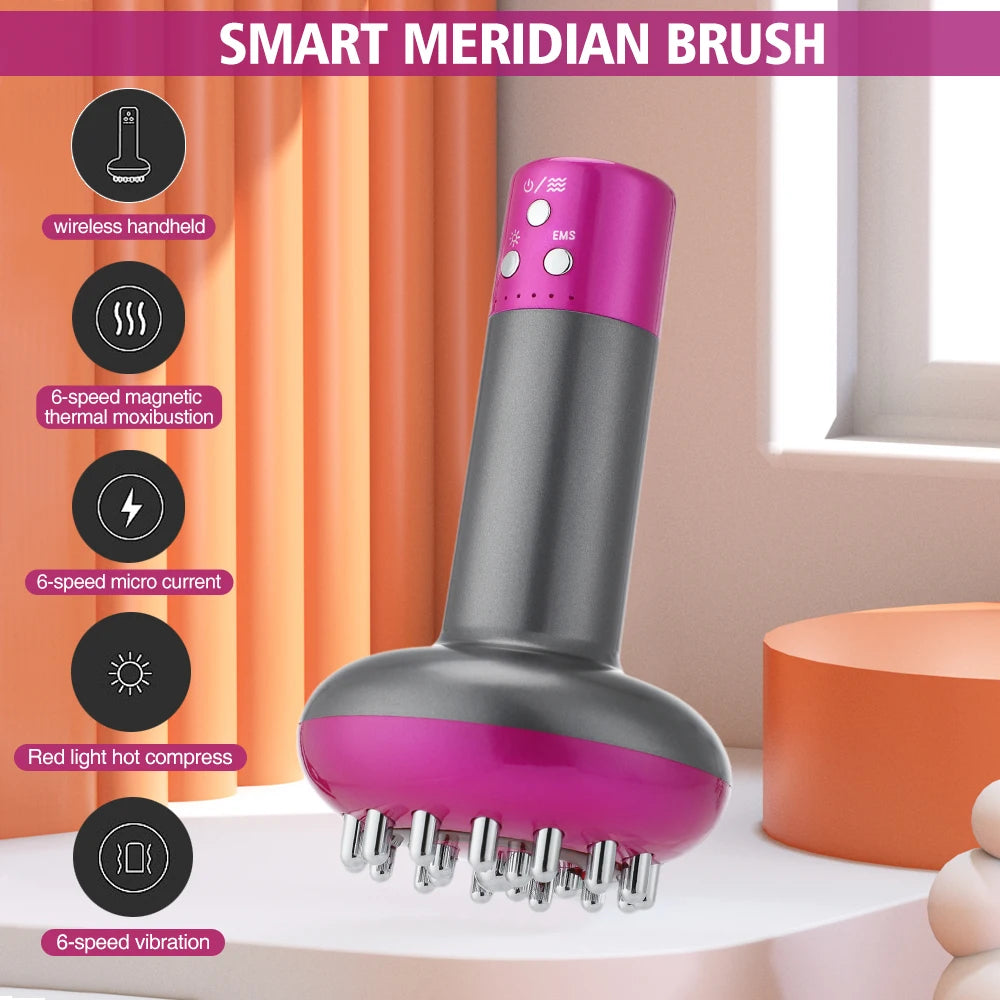 Intelligent Electric Massager Brush Home Portable Massager Fat Burning EMS Micro Current Vibrating  Beauty Apparatus for  Body