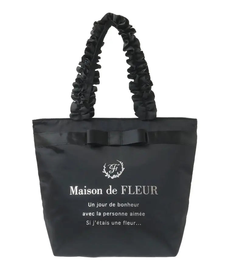 Japanese Style New Letter Satin Cute Bow Lolita Portable Tote Bag Women Commuting Versatile Pleated Sweet Single Shoulder Bag