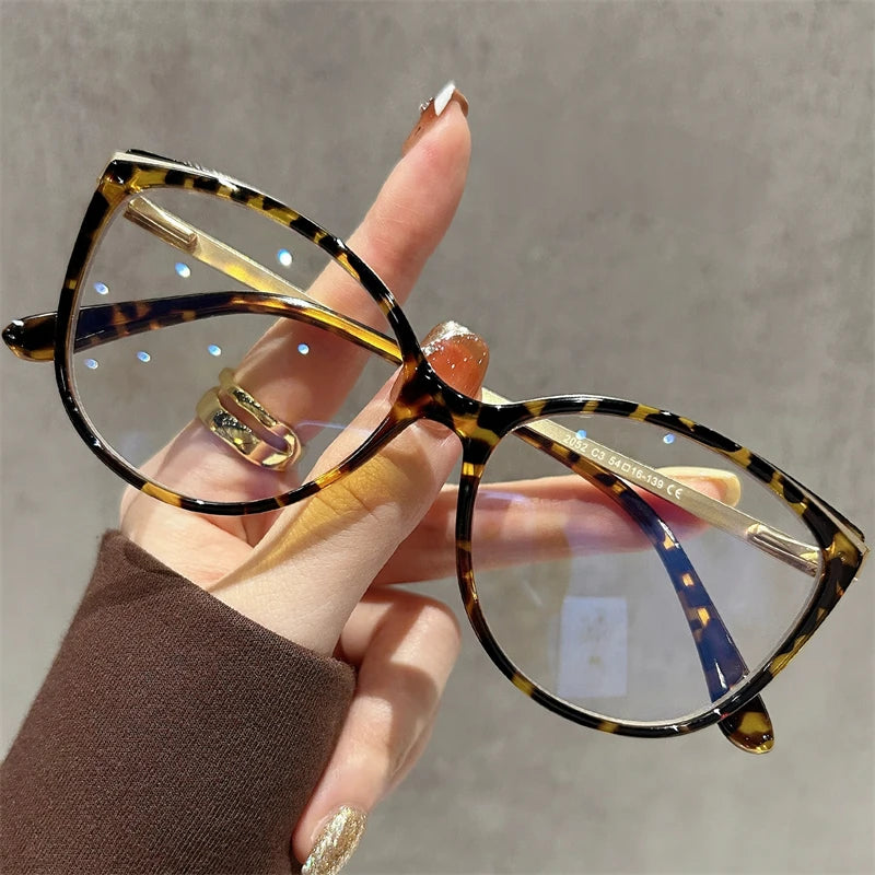CLLOIO Vintage Cat Eye Women's Myopia Hyperopia Glasses Progressive Reading Optical Eyeglasses Prescription Customized Glasses