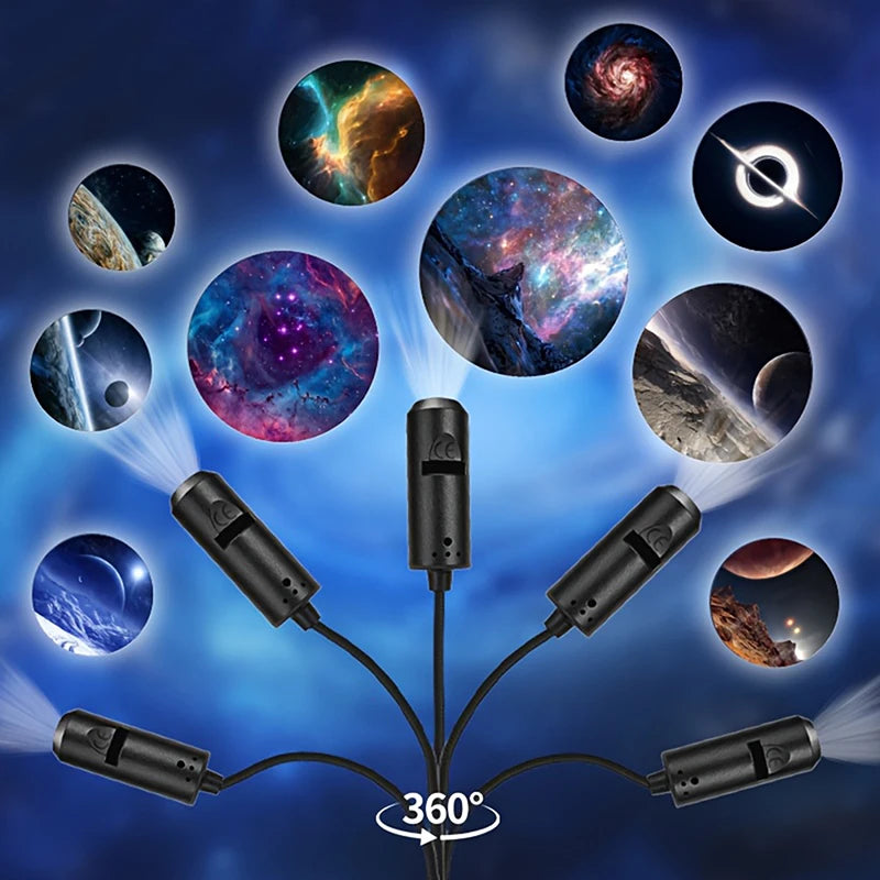 LED Galaxy Projector 1 Lighting Mode 10 Style Image Change Home Bedroom Party Ceiling DecorHot Sale