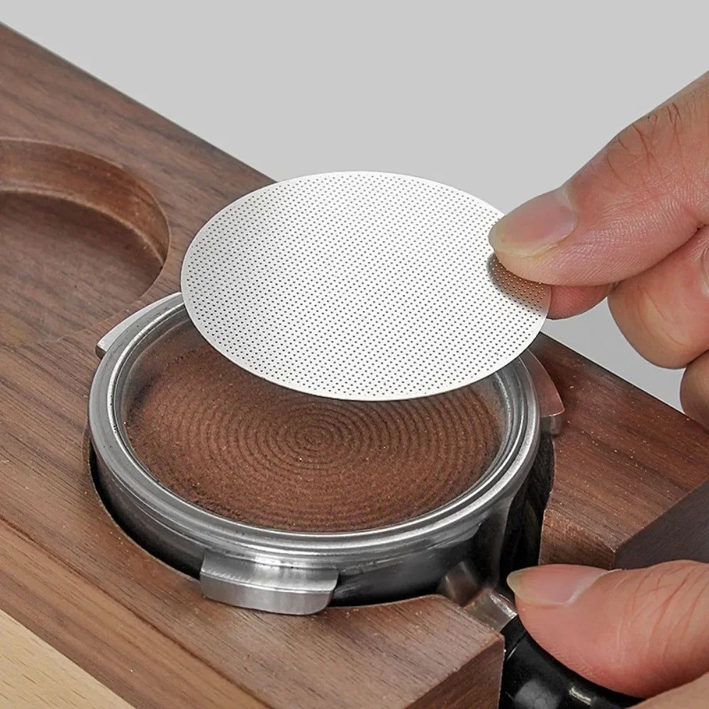 Espresso Puck Screen Coffee Filter 51mm 53.5mm 58.5mm Reusable Holder 0.2mm For 51mm 54mm 58mm Portafilter Barista Accessories