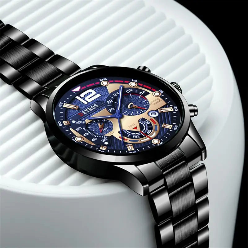 Fashion Mens Watches Luxury Quartz Wristwatch Calendar Luminous Clock Men Business Casual Watch Reloj Hombre
