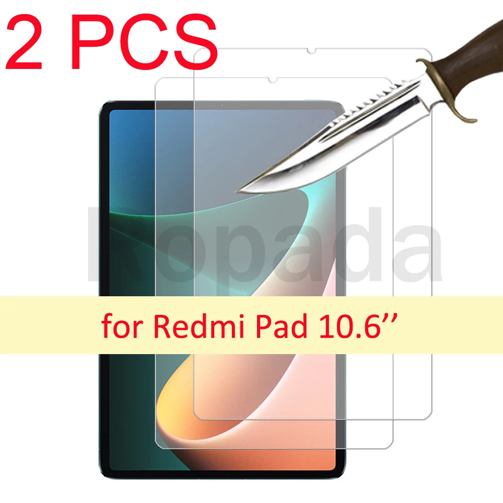 2-pack Glass For Xiaomi Redmi pad 2 pro 12.1/ for pad mini SE 10.6 8.7 11'' tablet Scratch Proof Tempered Glass Screen Protector