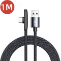 100W USB To Type C Fast Charging 90° Elbow Data Cable PD USB C Super Charging Game Cable for Samsung S23 S22 Huawei POCO Realme