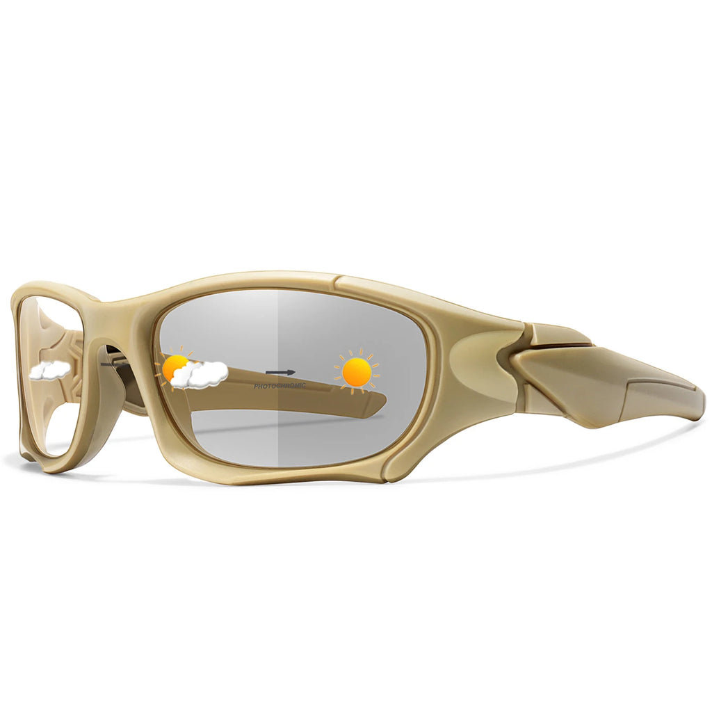 Trendy Style Photochromic Sunglasses For Men Women Outdoor Mtb Bicycle Cycling Runnging Eyewear Sports Bike Windproof Goggles