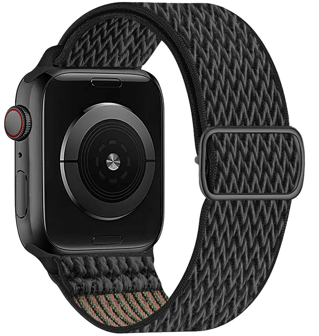 Scrunchie Strap for Apple Watch Band 45mm 44mm 40mm 41mm Adjustable Nylon Bracelet iWatch Series Ultra 3 4 5 SE 6 7 8 9 10 11