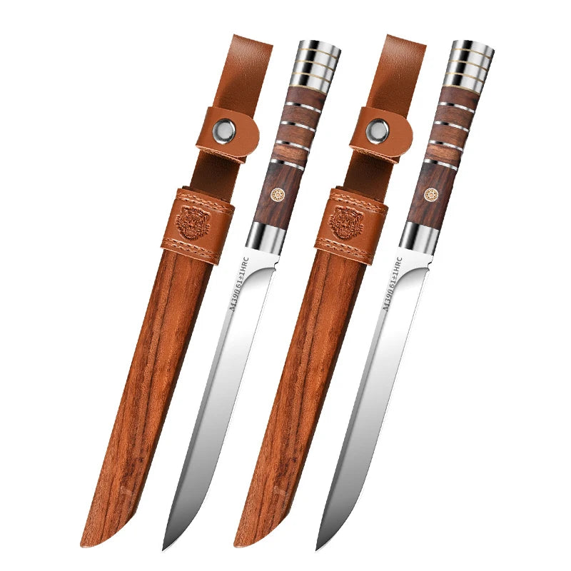 1/2/3-piece Meat Cutting Knife Set -M390 Stainless Steel 62HRC Ultra-sharp Blades Suitable For Cutting Fruits And Butchers Knife