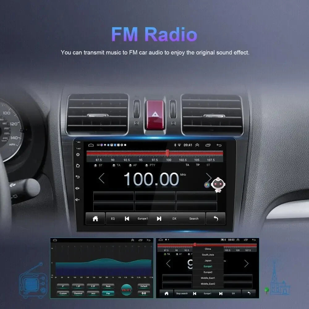 2G+32G Fit for Honda Civic 1996-2001 with For Carplay&Android 9Inch Android 13 Car Stereo GPS Navi Radio WiFi B Fit For Carplay