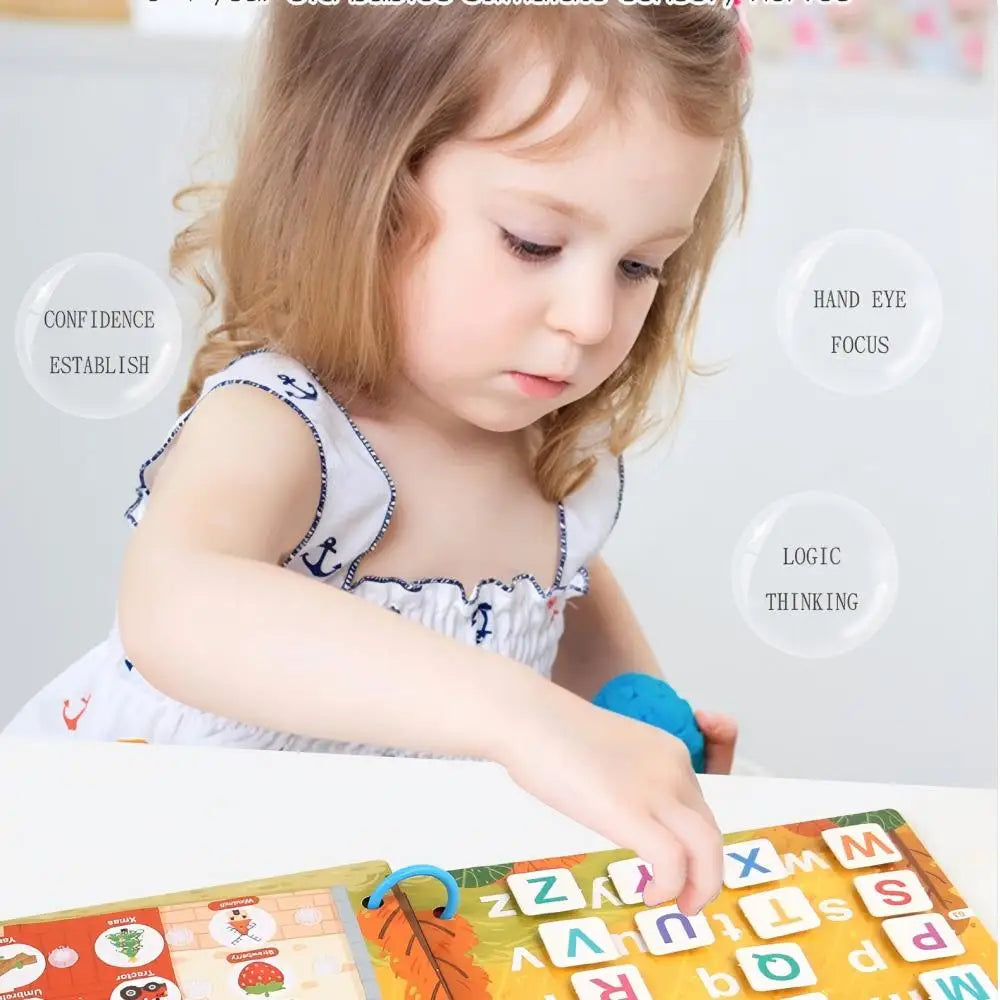 For Children DIY Hand-on Puzzle New Montessori Scene Stickers Reusable Books Cartoon Learning Cognition Toys for Kids Gift