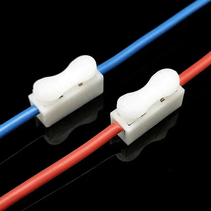 20Pcs 1P 2P 3P Spring Clamp Cable Wire Connector - No Screw Quick Terminal Block