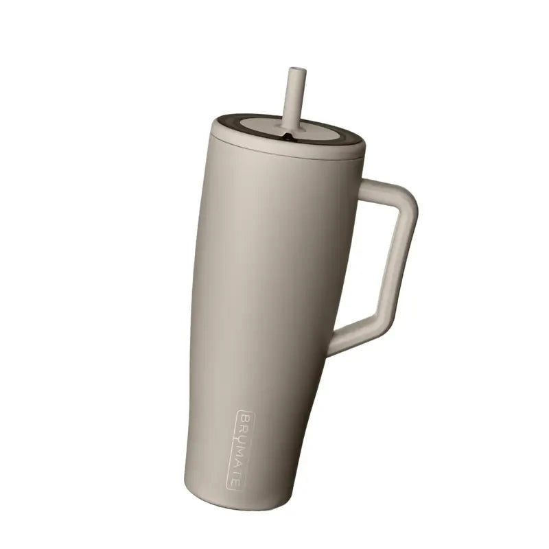 BrüMate Era 40 oz Tumbler with Handle and Straw | 100% Leakproof Insulated Water Bottle Tumbler with Lid and Flexible SoftSip Straw | Made of Stainless Steel | Cup Holder Friendly
