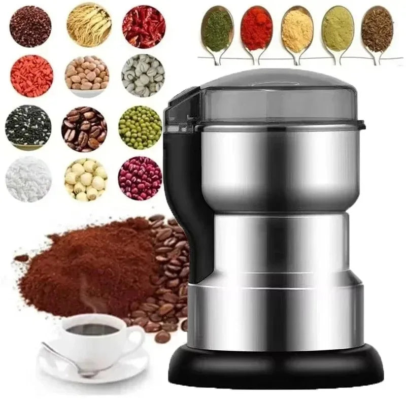 400W Multifunctional Electric Coffee Grinder For Home Kitchen Grinding Machine Cereal Nuts Beans Spices Grains
