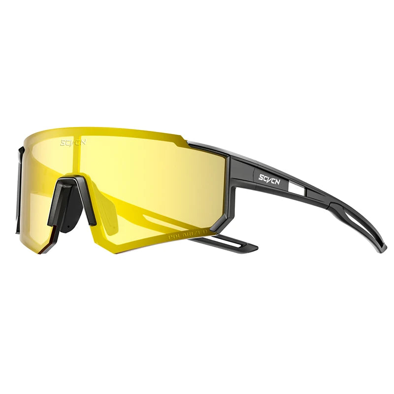 SCVCN Polarized Yellow Night Driving Fishing Glasses Cycling Equipment Outdoor Sports Bike Eyewear Camping Running Accessories