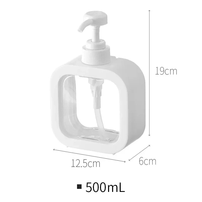 Empty bath pump bottle 300/500ml bathroom soap dispenser reusable lotion shampoo shower gel rack portable travel soap dispenser