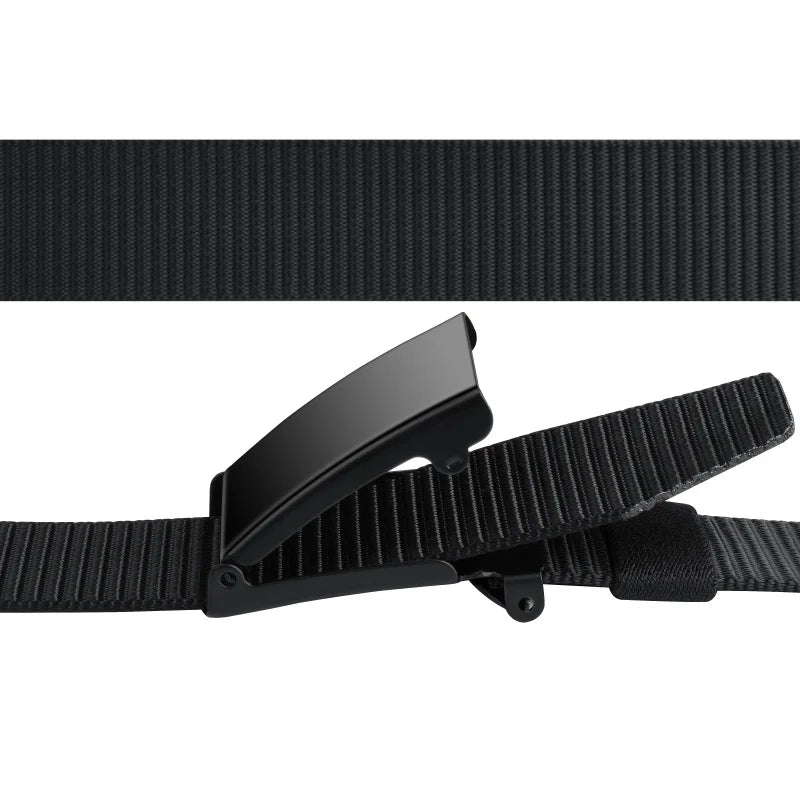 thickened smooth buckle nylon belt, hot selling foreign trade item, men's and women's universal business belt, casual pants belt