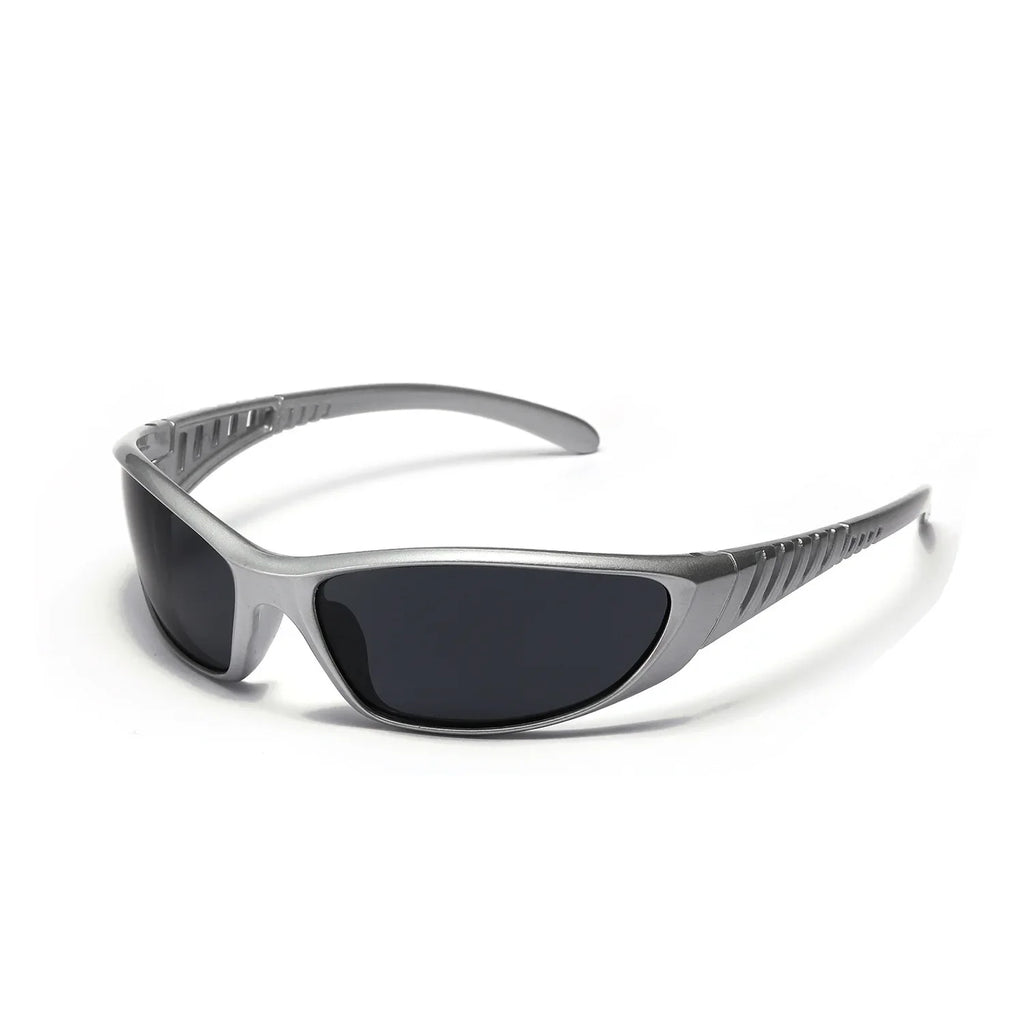 2025 New Silver SPORT Sunglasses Men Women Retro Punk Cycling Trendy Sun Glasses For Male Shades Goggle Outdoor Y2K