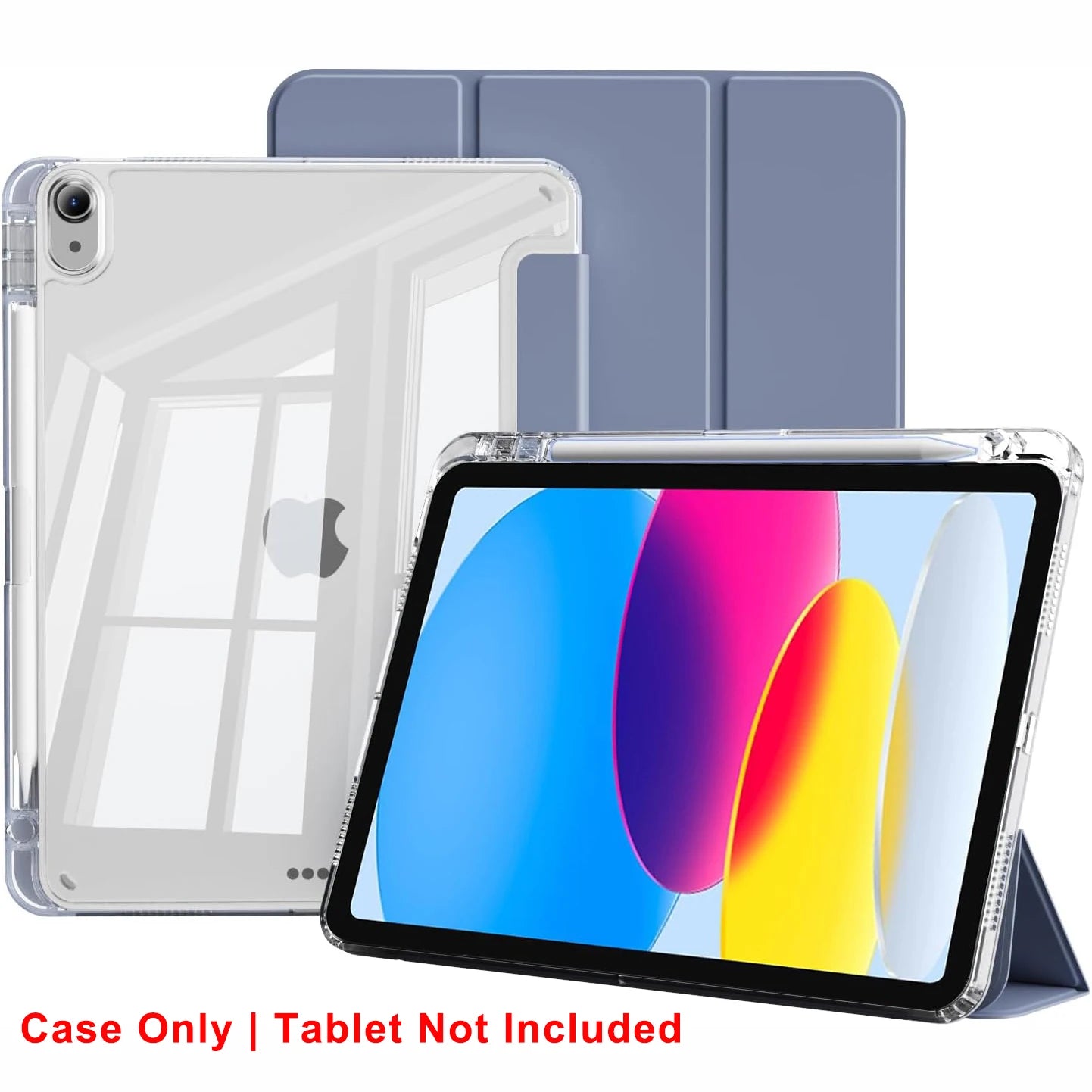 Clear Crystal Tablet Case With Pen Slot For iPad 10th 11th Gen A16 2025 2022 11'' 10.9'' PU Leather Flip Magnetic Stand Cases