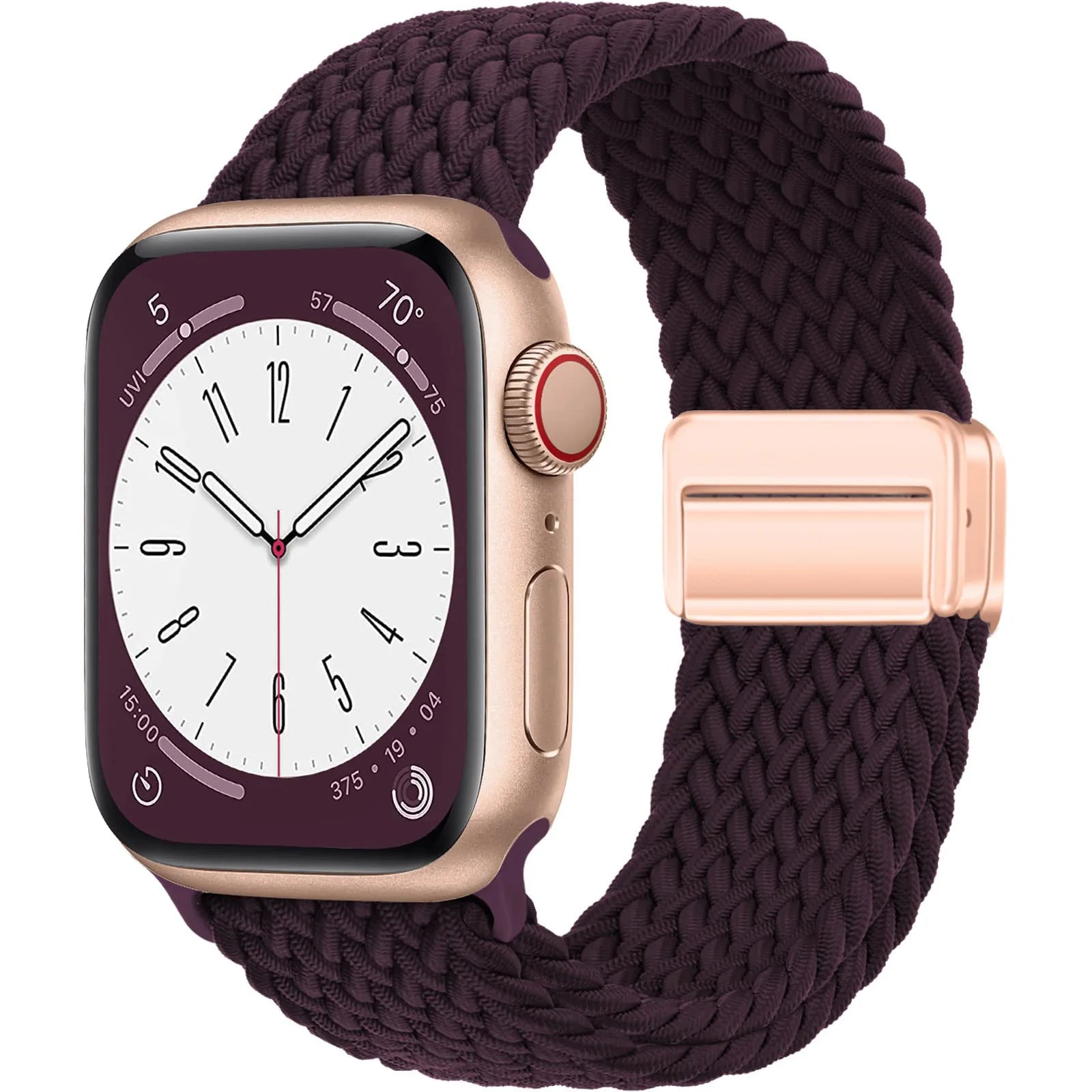 Nylon Strap For Apple Watch Band Ultra 44mm 40mm 45mm 49mm 41mm 44 mm magnetic buckle Braided Bracelet iWatch series 10 9 se 7 8