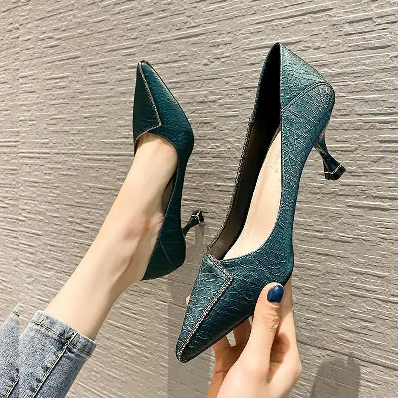 Cresfimix Sapatos Femininas Women Cute Light Weight Spring Slip on Office Pumps Lady Classic Sexy Shoes Zapatos De Mujer A1149