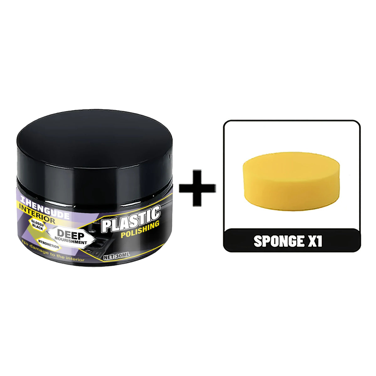 Universal Leather and Plastic Repair Polishing Wax - Car Interior Leather/Plastic/Rubber Care and Restoration Cream