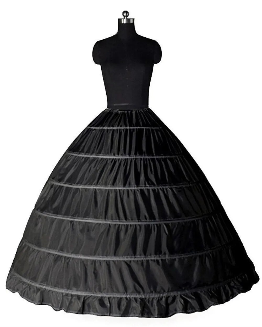 Babyonlinedress 6 Hoops Crinoline Ball Gown Wedding Petticoat Fluffy Underskirt Mariage Half Slips Wedding Accessories