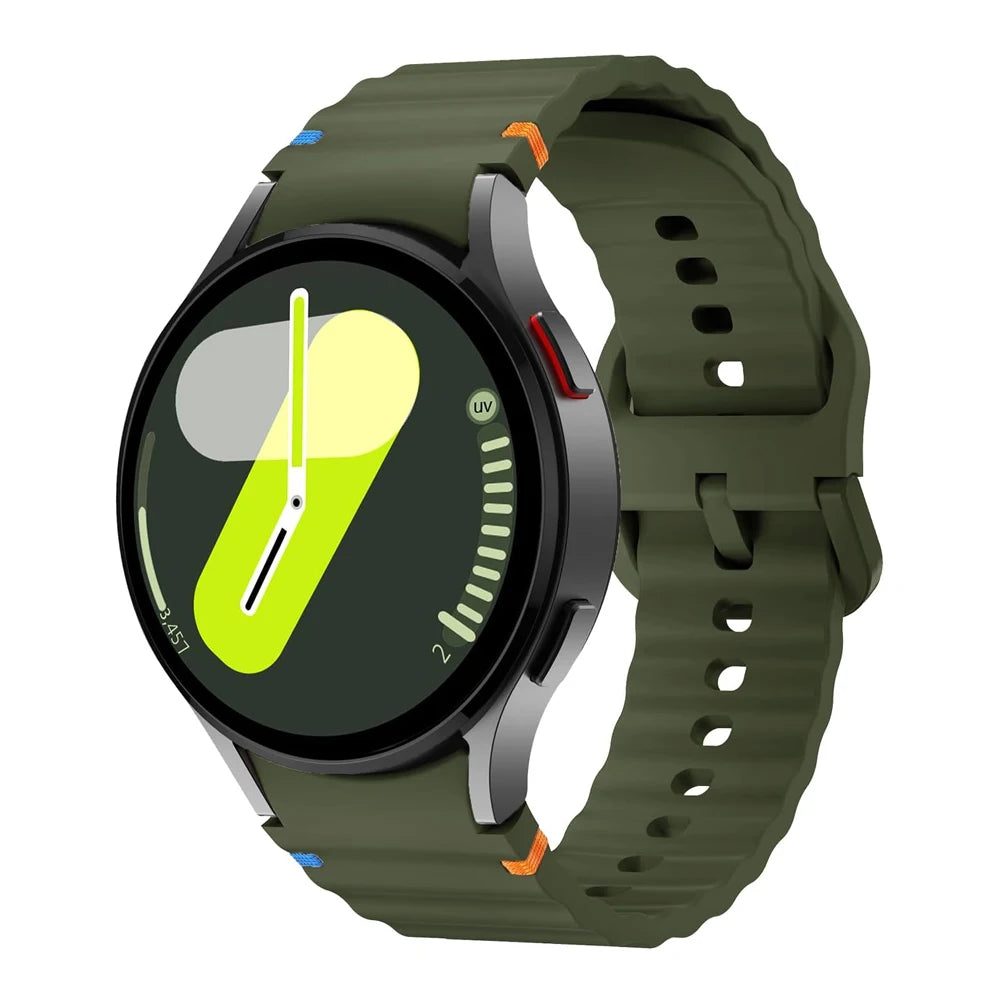 Original Sport Straps for Samsung Galaxy watch 4/5 Pro/6/7/6 classic 44mm 40mm 45 Silicone bracelet correa Galaxy watch 7 Band
