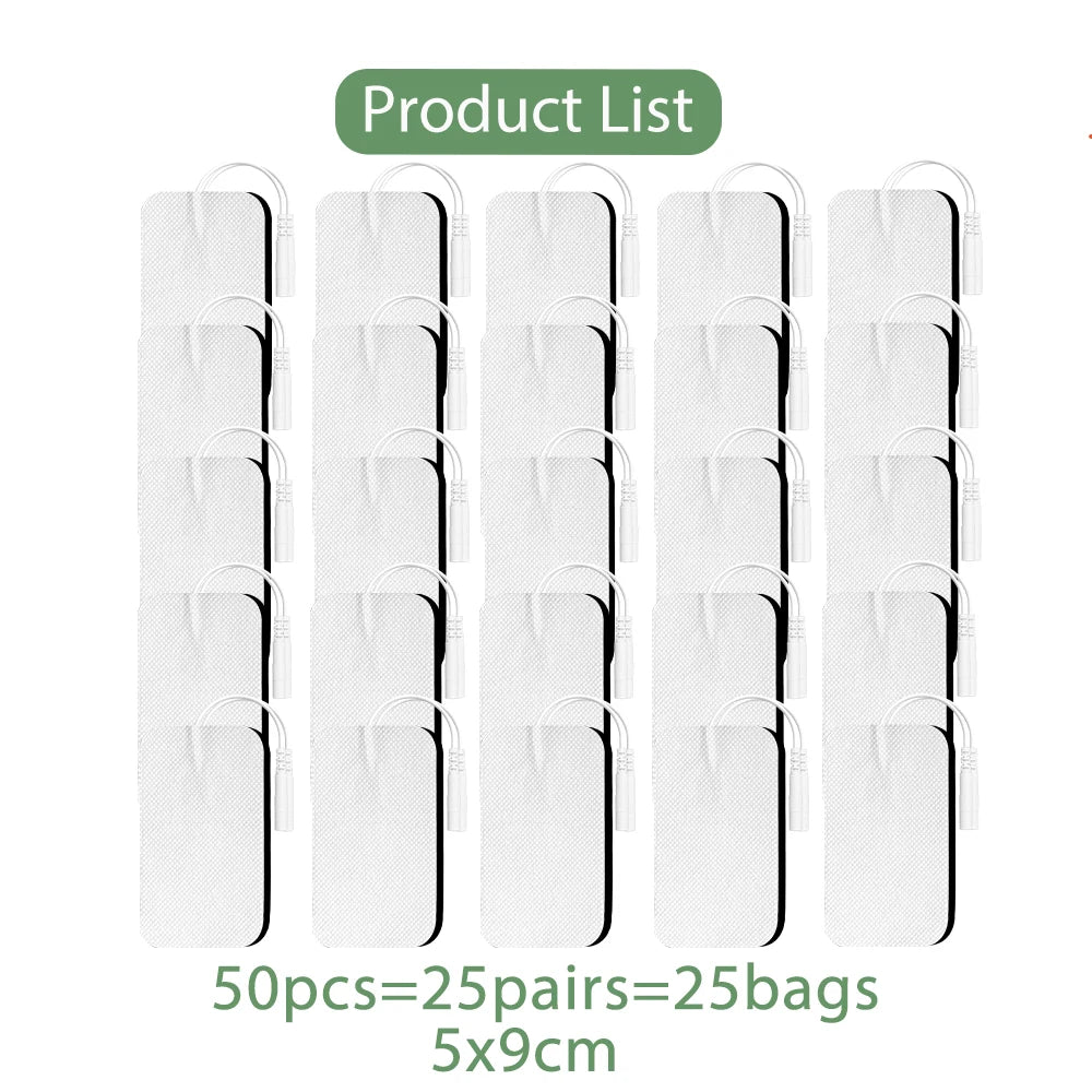 10/20/50/100PCS TENS Non-woven Electrode Pads For Acupuncture Massager Electrodes Patch Pulse EMS Muscle Stimulator Sticker