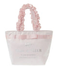 Japanese Style New Letter Satin Cute Bow Lolita Portable Tote Bag Women Commuting Versatile Pleated Sweet Single Shoulder Bag