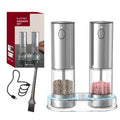 1pc/2pcs MINI USB Rechargeable Automatic Pepper Grinder Adjustable Coarseness Salt And Pepper Mill for Kitchen Spice Grinder