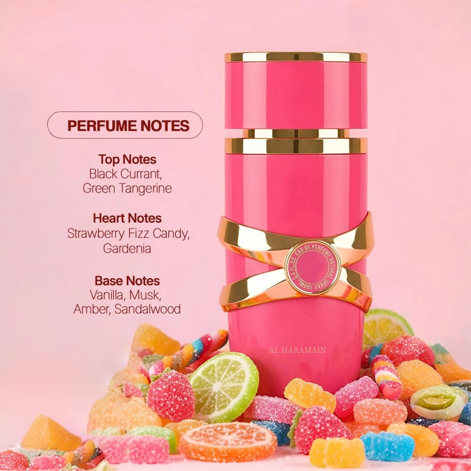 Yara Candy - Vanilla, Fruity, Citrus, Floral - Eau de Parfum Long-Lasting Fragrance for Women, 3.40 Ounce / 100 ml