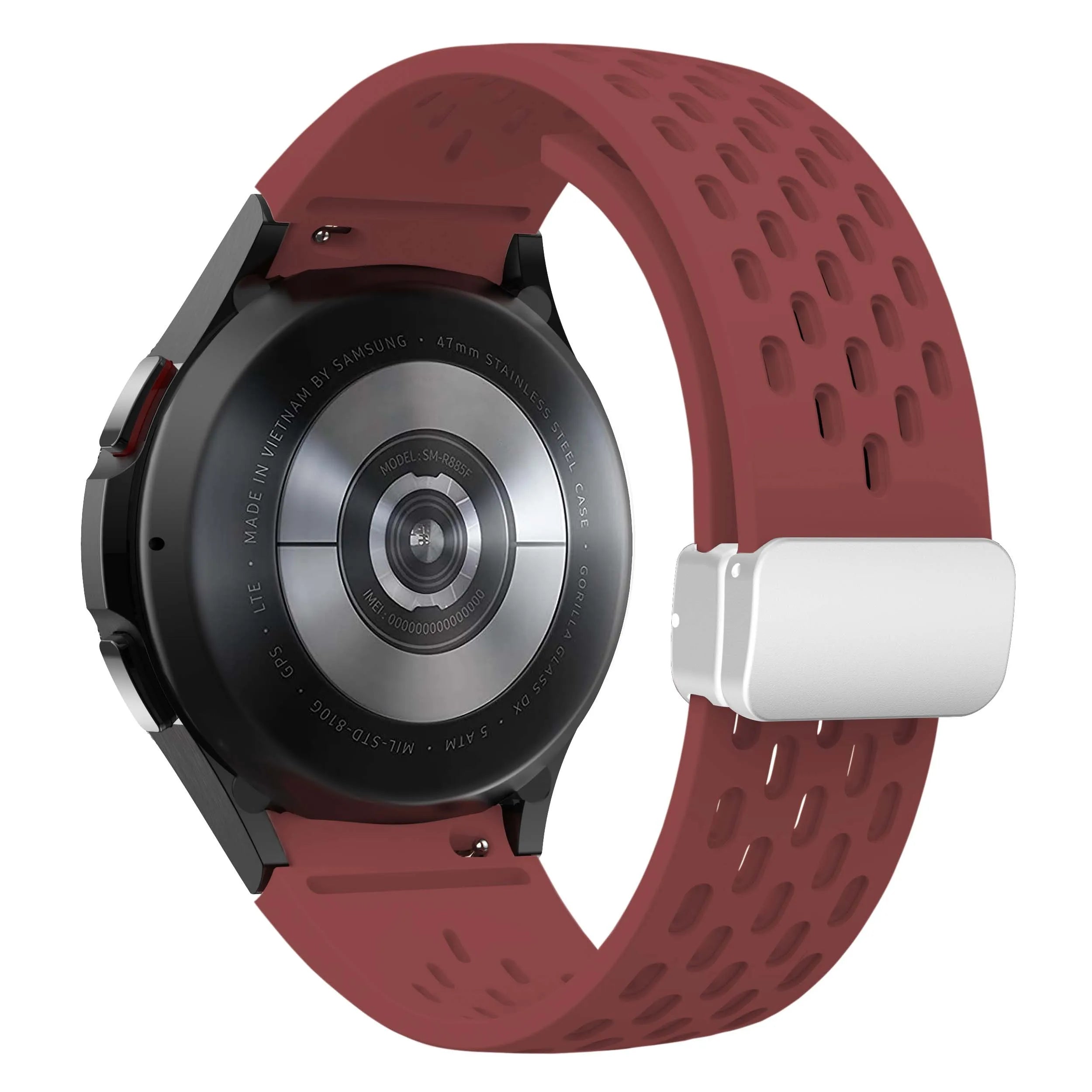 Silicone Strap for Samsung Galaxy Watch 7 6 5 4 40mm 44mm 5Pro 45mm Magnetic Buckle Band 6 Classic 43mm 47mm No Gaps Bracelet