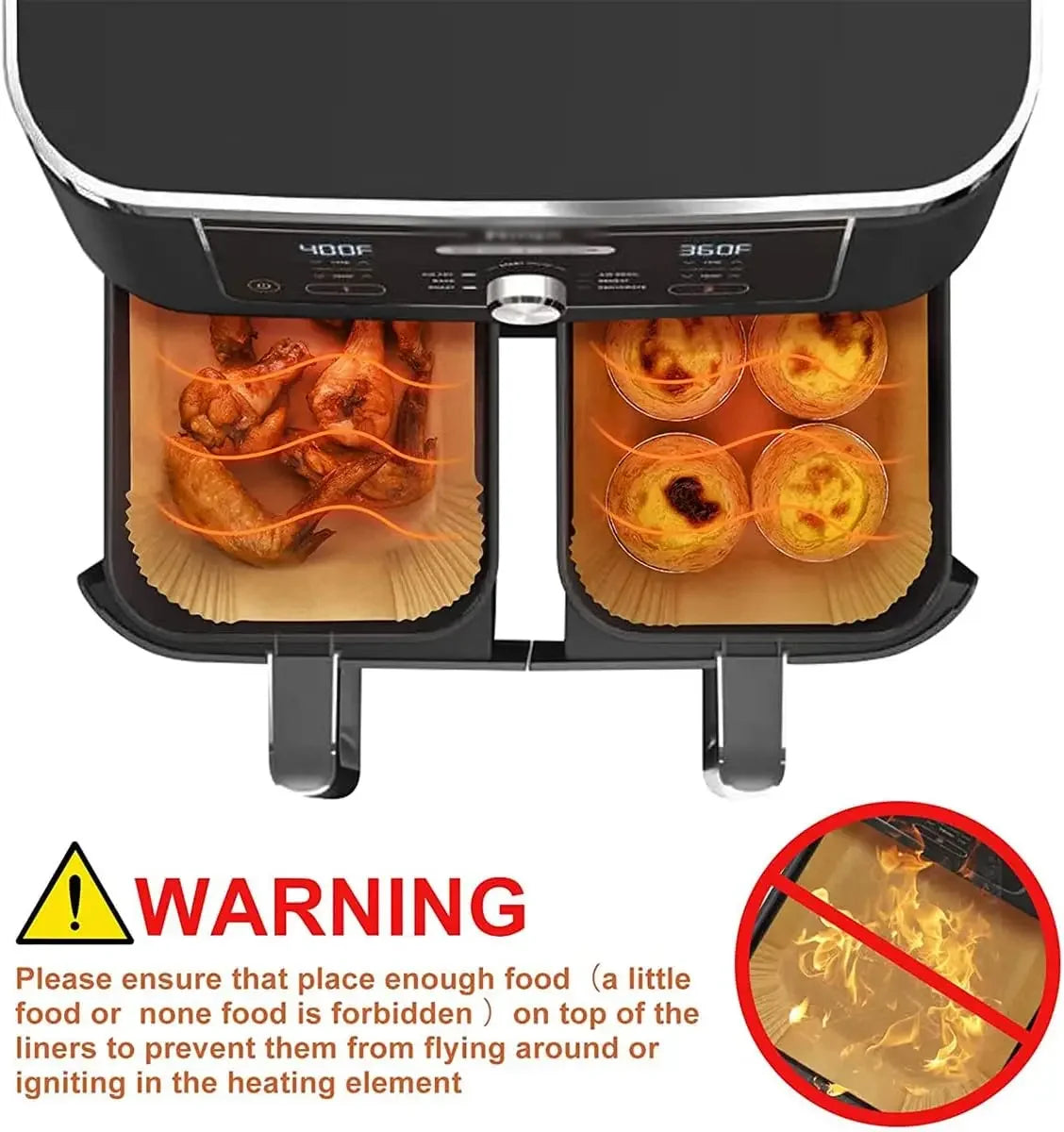 Airfryer Cooking Paper Aerogrill Parchment Paper Baking Tool Airfryer Accessories Air Fryer Paper Oven Liner Disposable Dishes
