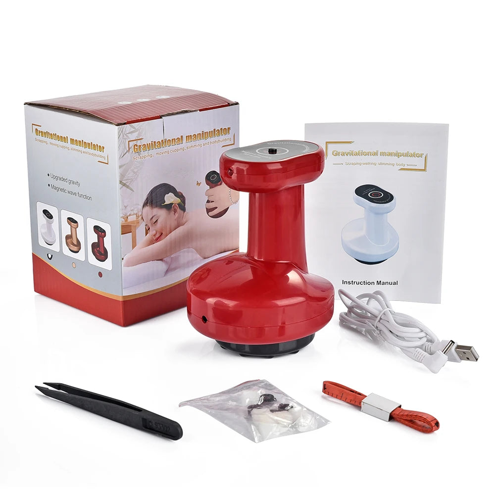 Body Scraping Massage Smart Electric Vacuum Cupping Heating Suction Cup Device Back Neck Arm Massger Anti-cellulite Fat Infrared