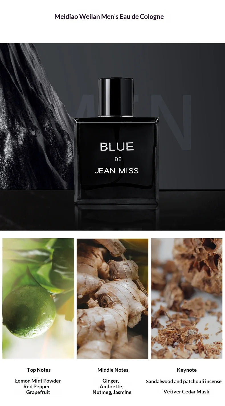 Cologne Perfume Men Sandalwood Perfumes Set Spray Flirting Pheromone Long Lasting Light Fragrance Vibrant Gentleman Dating Gift